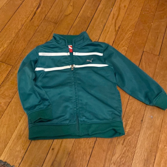 Puma Track Jacket- Green 24mo - Picture 1 of 8
